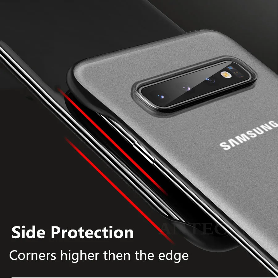 Безрамное Прозрачный матовый чехол для samsung Galaxy S10 S9 S8 плюс S7 Edge Note 9 10 Pro A70 A50 A30 A7 жесткий поликарбонатный чехол-крышка