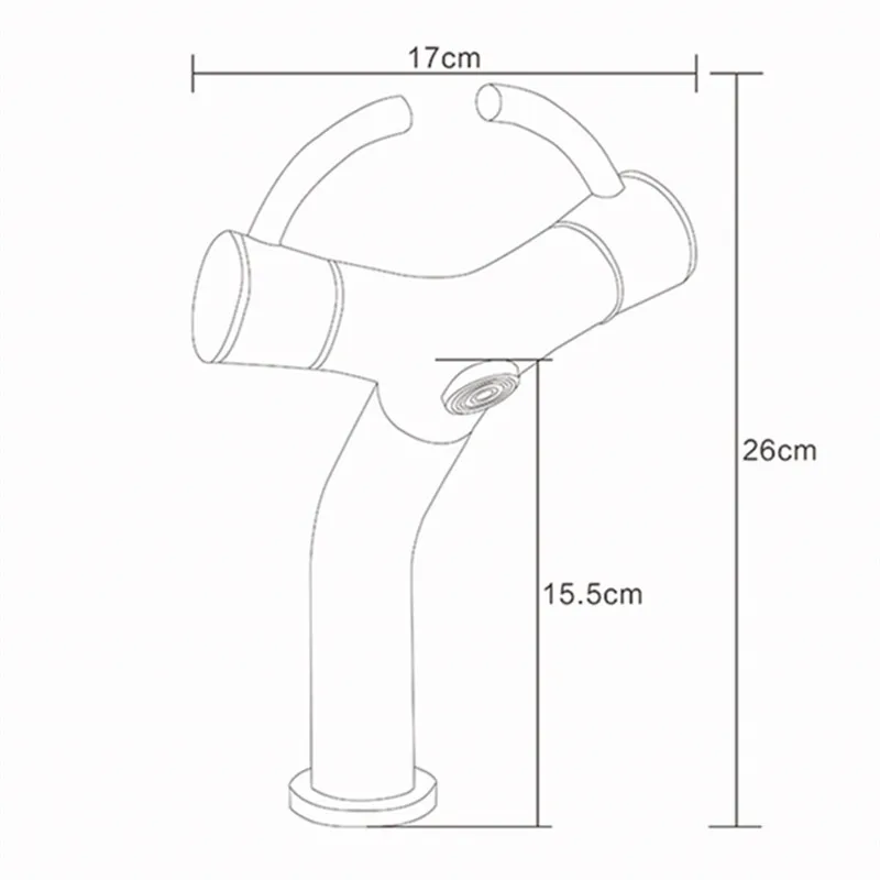 

Bathroom Basin Faucets Solid Brass Sink Mixer Tap Hot & Cold Dual Handle Deck Mounted Chrome Lavatory Crane Tap Unique Design
