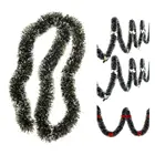 Светящаяся лента 2 м, гирлянда, украшения для рождественской елки, белая, темно-зеленая трость, мишура, товары для рождевечерние