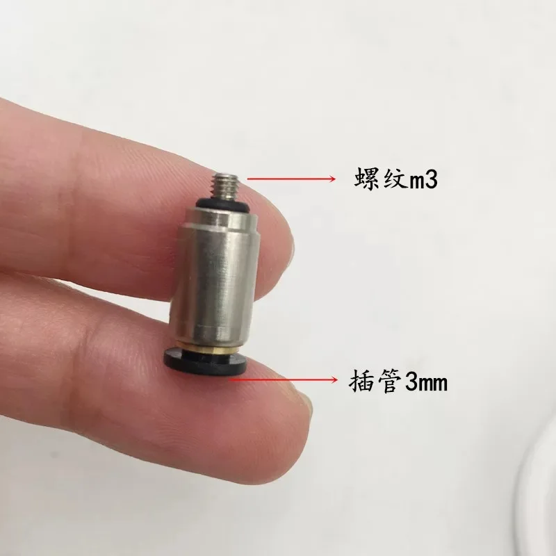 5PCS Pneumatic Miniature Trachea Quick Plug Connector Threaded Straight-through PC POC3/4/6MM-M3/5/6 Element | Строительство и