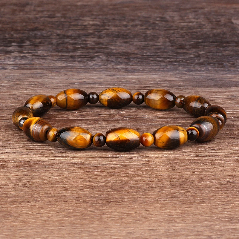 

Fashion Tiger Eyes Stone Seed Beads Bracelets Women New Natural Energy Hematite Healing Reiki Bracelet Men Jewelry Gift Pulseras