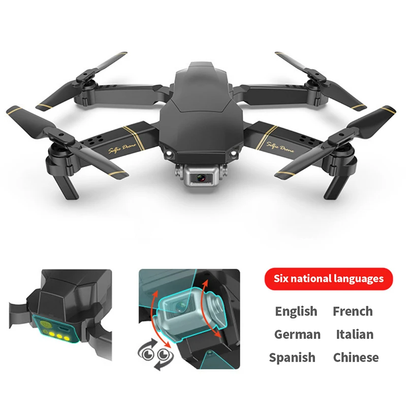 Универсальный Дрон GD89 wifi FPV 1080P HD камера складной Радиоуправляемый Дрон с режимом удержания высоты RC RTF Квадрокоптер самолет