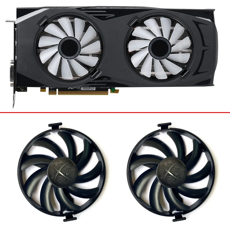 

NEW FDC10U12S9-C Cooler Fan Replace RX580 For XFX AMD Radeon RX 470 480 580 RX580 RX480 RX470 EDITION Crimson Graphics Card Fans