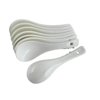 porcelain coffee pure white spoons mini kitchen ceramic tea sugar dessert ice cream spoon bone ceramic flatware