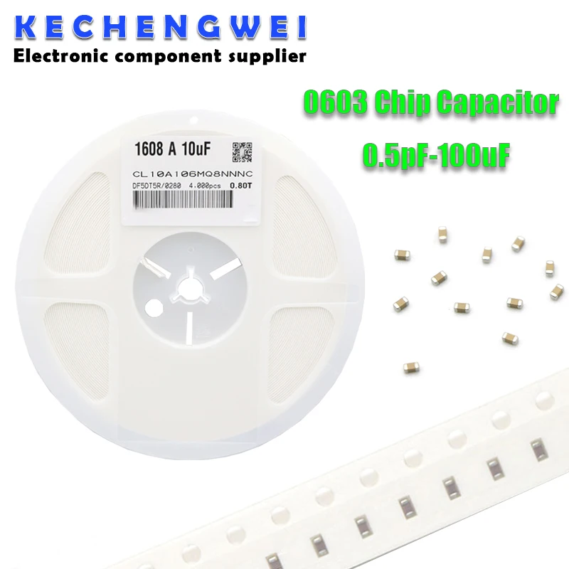 4000 шт. многослойный керамический конденсатор 0603 SMD Chip 0 1 пФ-22 мкФ Ф 10 пФ 22 ПФ 2 нФ 15