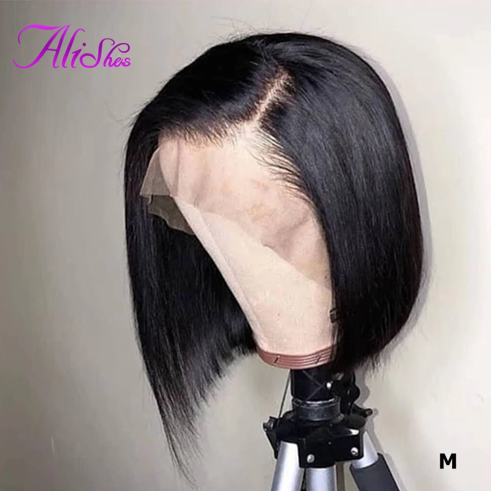 Aliles 13х4 парик из натуральных человеческих волос для женщин 150% плотность 8 14 Remy