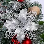 Блестящее рождественское открытое Цветочное дерево, подвесное украшение, украшение для рождественского окна, подвеска для дома, вечерние