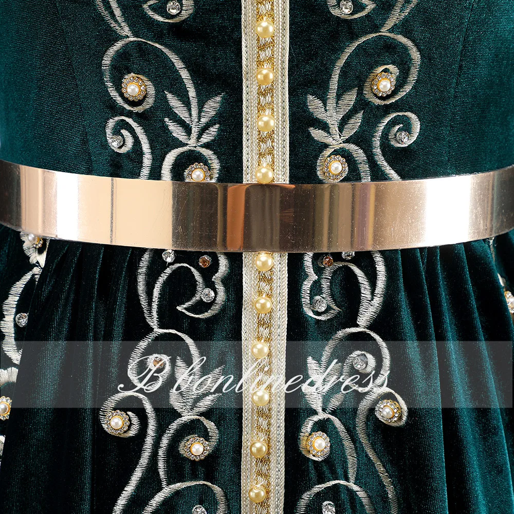 Bbonlinedress марокканские Caftan вечерние платья с бусинами ручная работа мусульманское