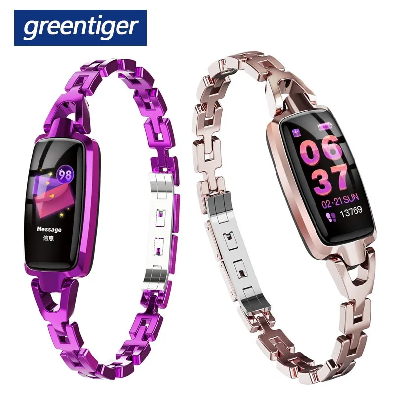Greentiger DR66 Смарт часы для женщин монитор сердечного ритма Bluetooth IP67 Водонепроницаемый фитнес-трекер леди умный браслет леди VS H8 H2