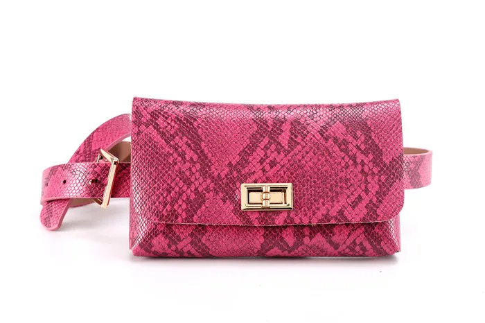 hot pink KAFVNIE, модные сумки на ремне, винтажные поясные сумки, карман для телефона из искусственной кожи, поясная сумка, винтажная Женская поясная сумка - Цвет: hot pink