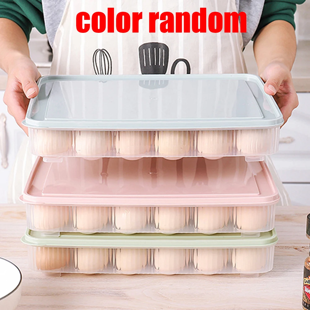 

Holder Egg storage box Box Fridge Eggs Plastic Organizer Organiser Household