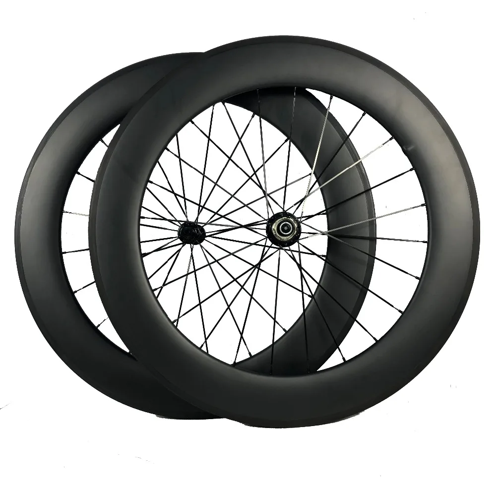 Ручная работа tech carbono road wheels triathlon carbon wheelset 700c 25 мм широкий U Профиль 80 мм колеса Novatec/R36 R13 DT 350 240s ступица