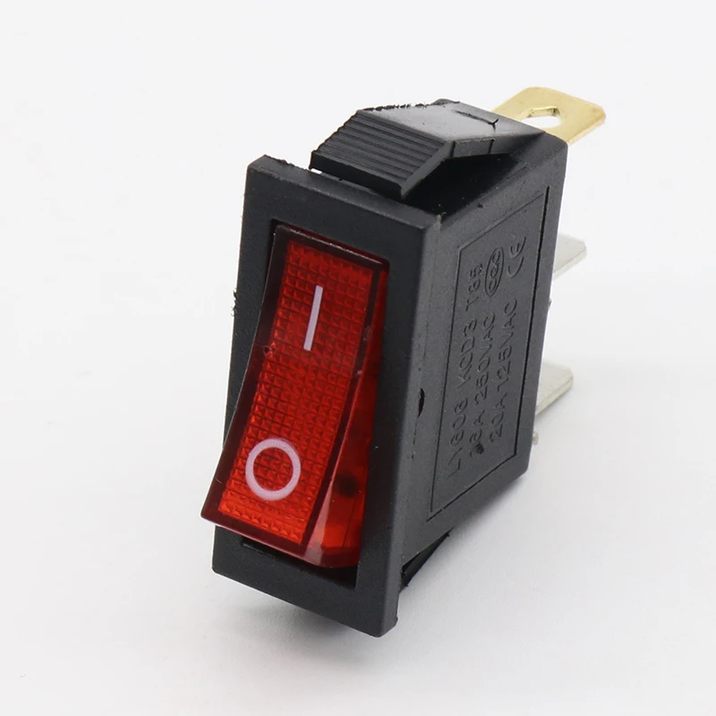 6 шт./лот зеленая светодиодная подсветка SPST 3 контакта вкл/выкл G124 лодочный