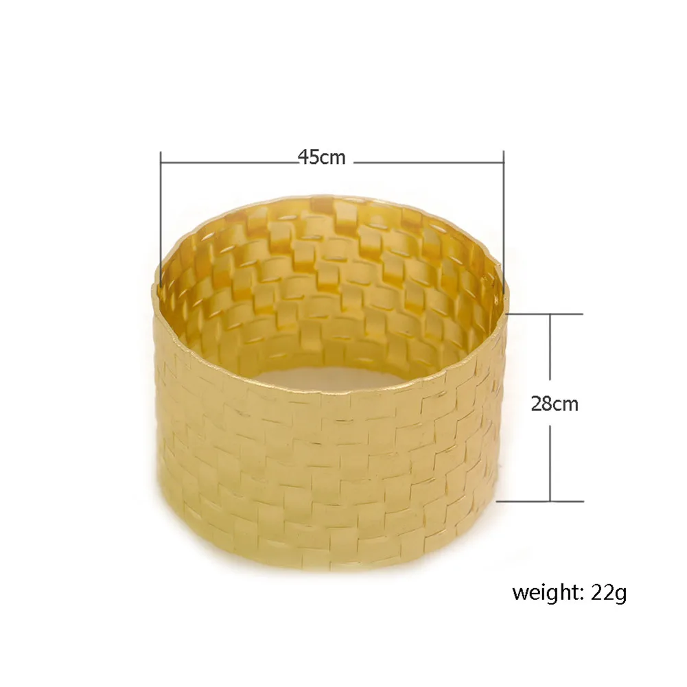 

6Pcs Alloy Napkin Ring Buckles Wedding Event Decor Crafts Hotel Party Supplies THIN889