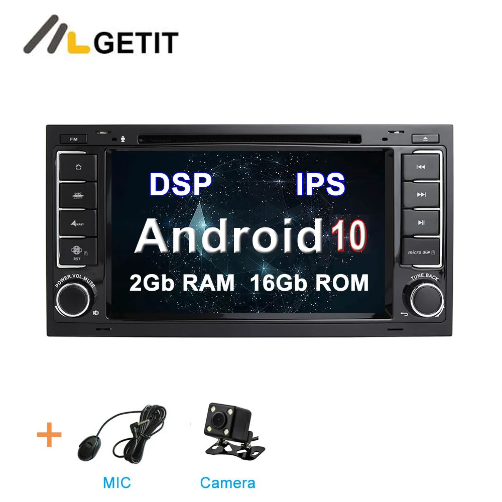 DSP 2G CAMERA Rom DSP ips Android 10 Автомобильный DVD стерео плеер для Volkswagen VW Touareg T5 мультиван транспортер с радио WiFi BT gps - Цвет: DSP 2G CAMERA