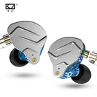 Плотным верхним ворсом KZ ZSN Pro 1BA + 1DD Hi-Fi гибридный двойной драйвер в ухо наушники с металлической смолы Корпус и 0,75 мм 2 контактный съемный кабель