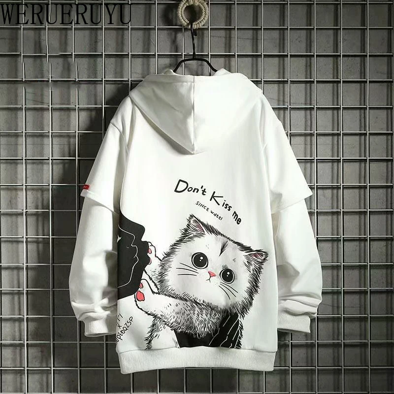 

Новые милые свободные пуловеры с графическим принтом, толстовки, женская одежда, топы с длинным рукавом, осень 2021, корейские толстовки в сти...