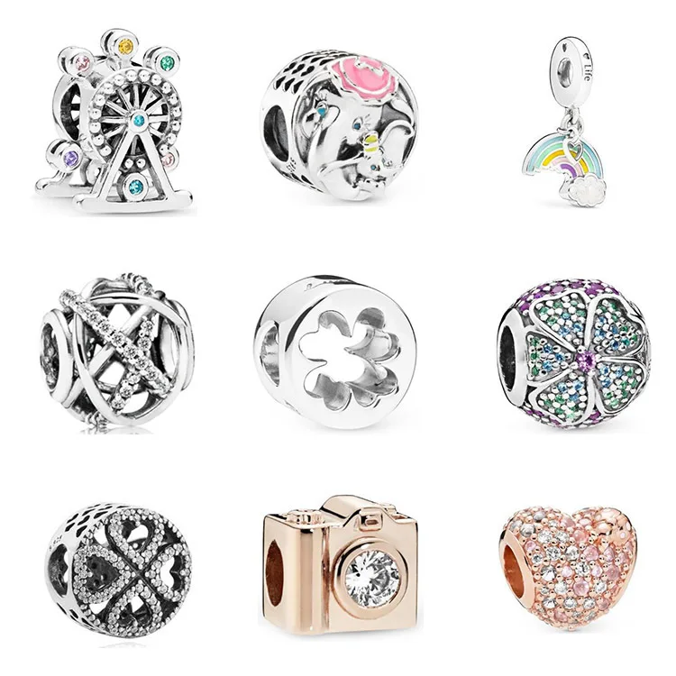 

Authentic 925 Sterling Silver Windmill Rainbow Camera Charm For Original Pandora Women's Bracelet Necklace