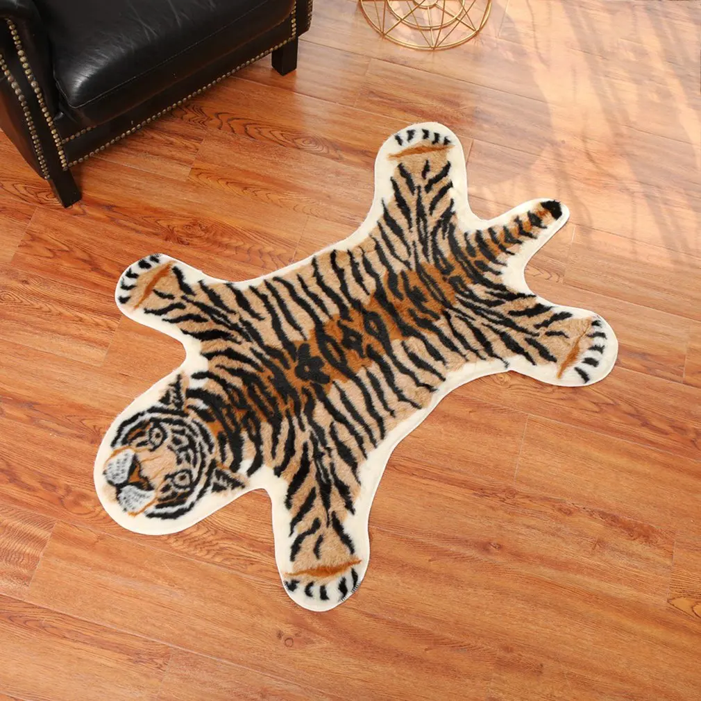 Ковер из воловьей кожи с имитацией животных ковер в скандинавском стиле Тигра