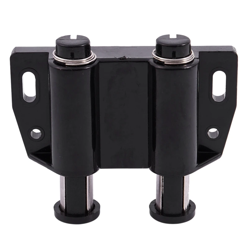 Черная пластиковая металлическая двойная Магнитная нажимная головка дверная