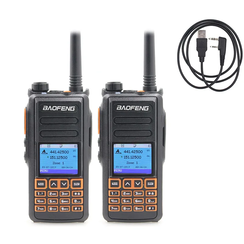 2 шт. Baofeng DM X 760 цифровая рация GPS ретранслятор Функция светодиодный цветной экран
