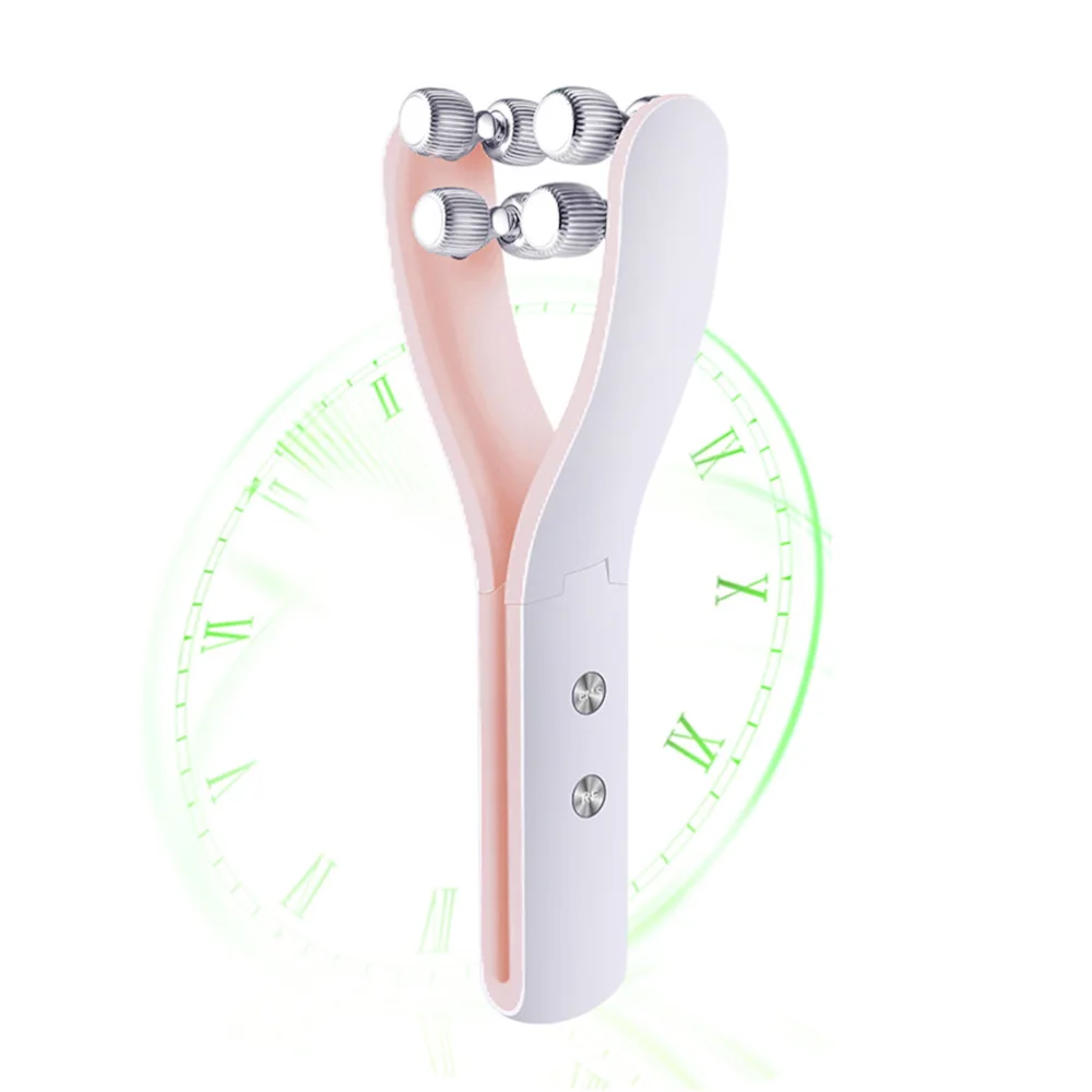 

1PC 3D Face Roller Face Massager Firming Tool Beauty Tool for V Face Lifting Kneading Body Slimming (Orange)