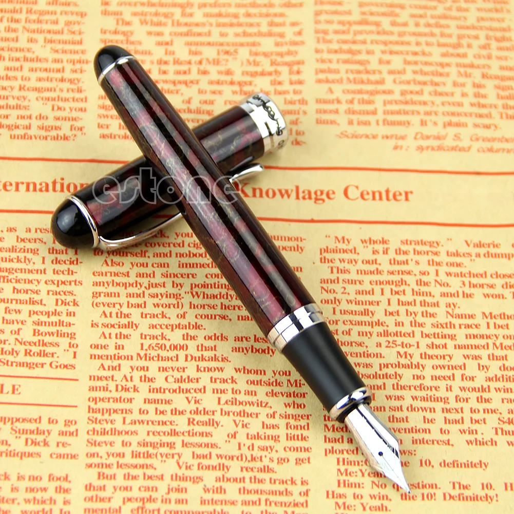 

JINHAO x750 Lava Red Medium Nib Fountain Pen Nice Gift 97QB
