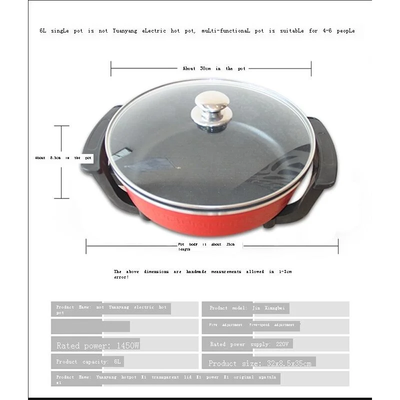 mutfak aletleri restaurant kitchen equipment keukenapparatuur appareil cuisine kitchen appliance aparato cocina electric skillet free global shipping