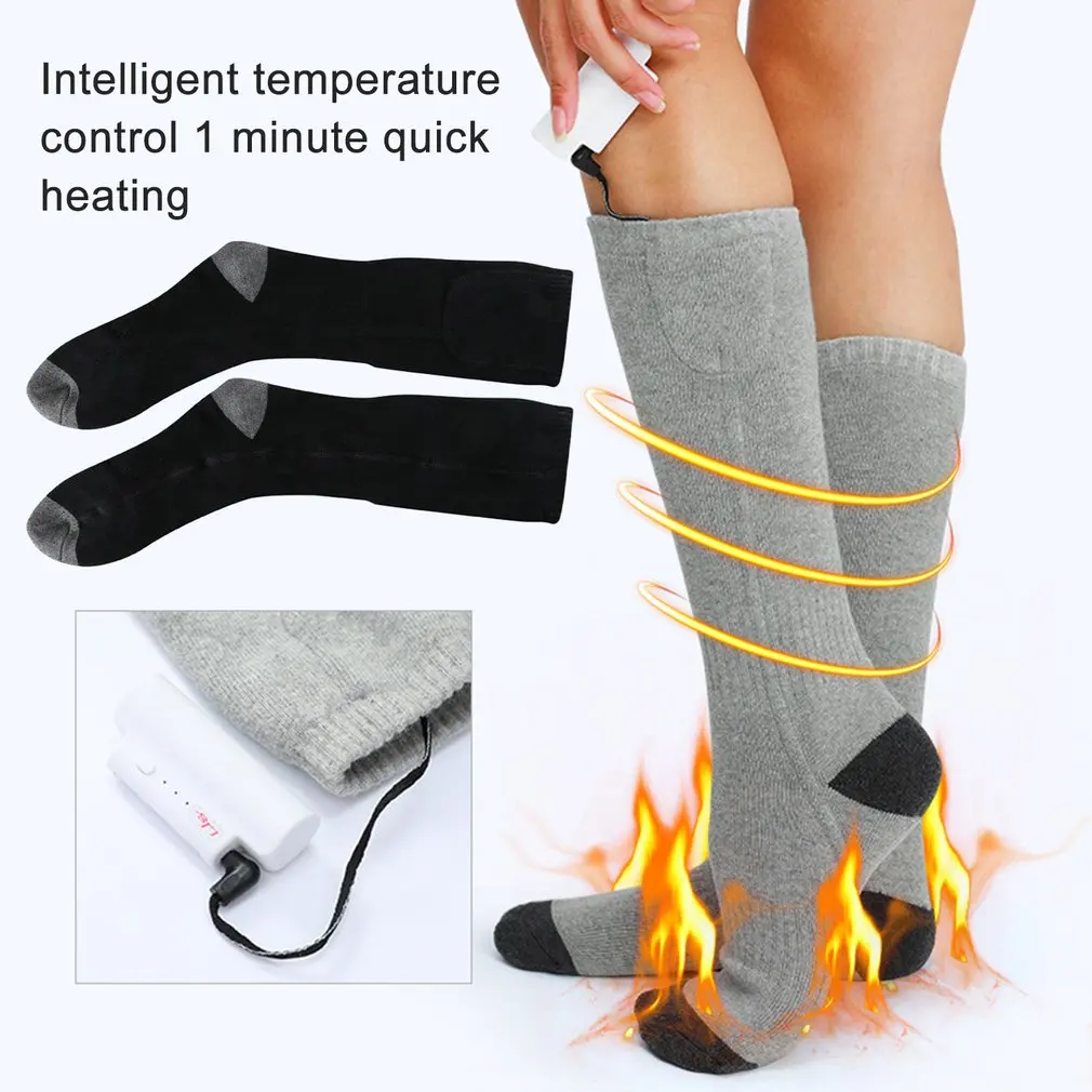 

2200mah Winter Heated Socks Thermosocks Men's Women's Thermal Heating Foot Warmer Electric Socks Warm Socks CyclingTrekking Ski