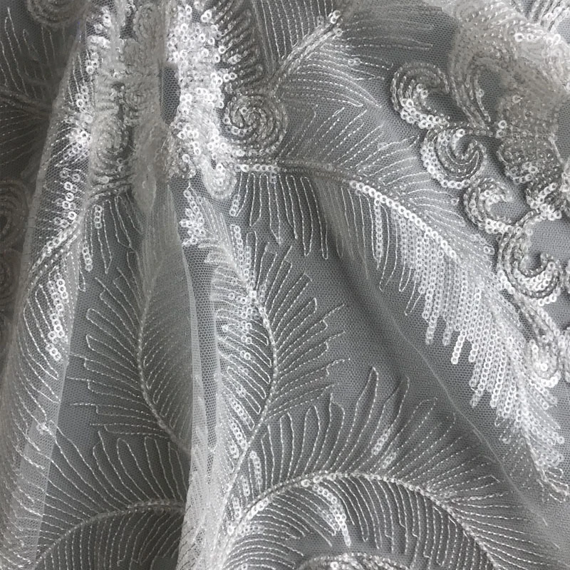 Ширина 128 см 5 стилей белая кружевная вышивка жаккард мягкая фатиновая ткань
