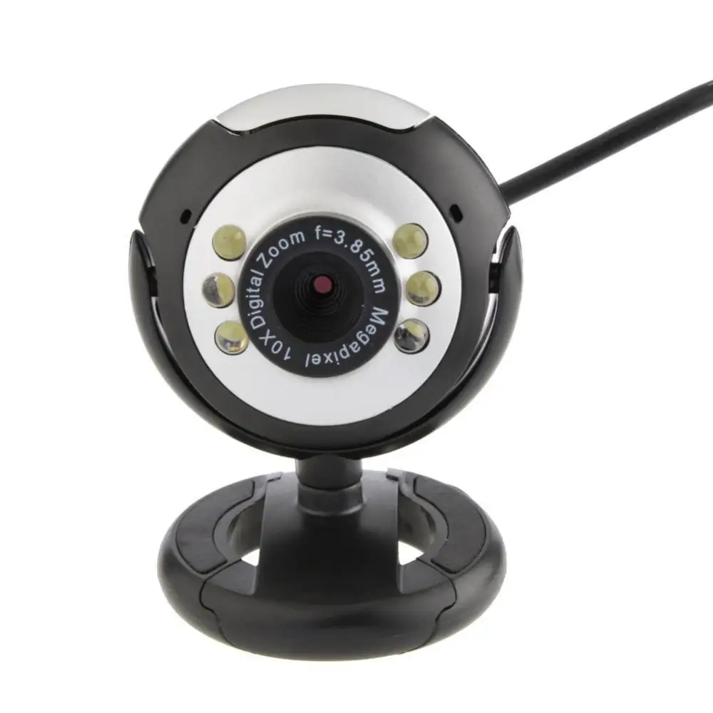

80% Off USB Webcam HD 12.0MP 6 LED Night Light Web Camera Built-in Mic for PC Laptop