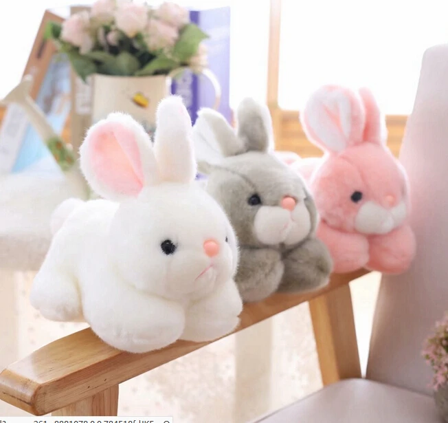 

15CM/20CM Kawaii Cute Pink Rabbit Animals Rabbits Stuffed Plush Toys For Baby Girls Birthday Gifts