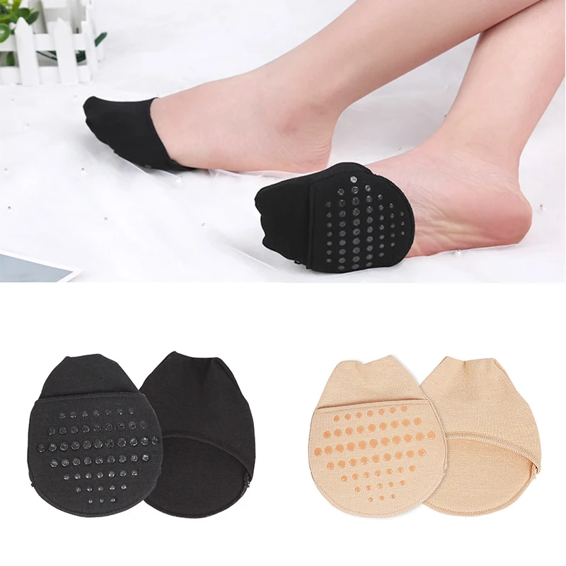 Breathable Female Forefoot Socks Insoles Half Palm Socks Forefoot Pads High Heels Slipper Gel Anti-Slip Breathable Shoes Slip