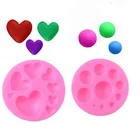 Круглая любовь, искусственная кожа, красочные сладкие шарики, бусины, помадка, шоколад, конфеты, паста, инструмент для украшения тортов, формы