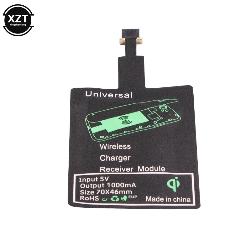 Qi Wireless Charging Receiver Adapter Micro USB Universal Wireless Fast Charger for Xiaomi Android Phone images - 6