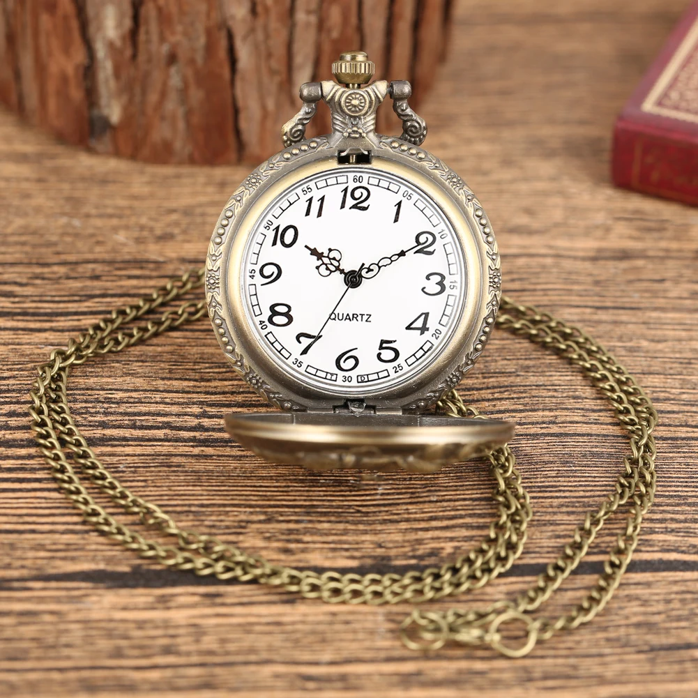 

Vintage Pocket Watches Men Women Chinese Zodiac Monkey Pendant Fob Watch Arabic Numerals Clock Steampunk Unisex Gifts reloj