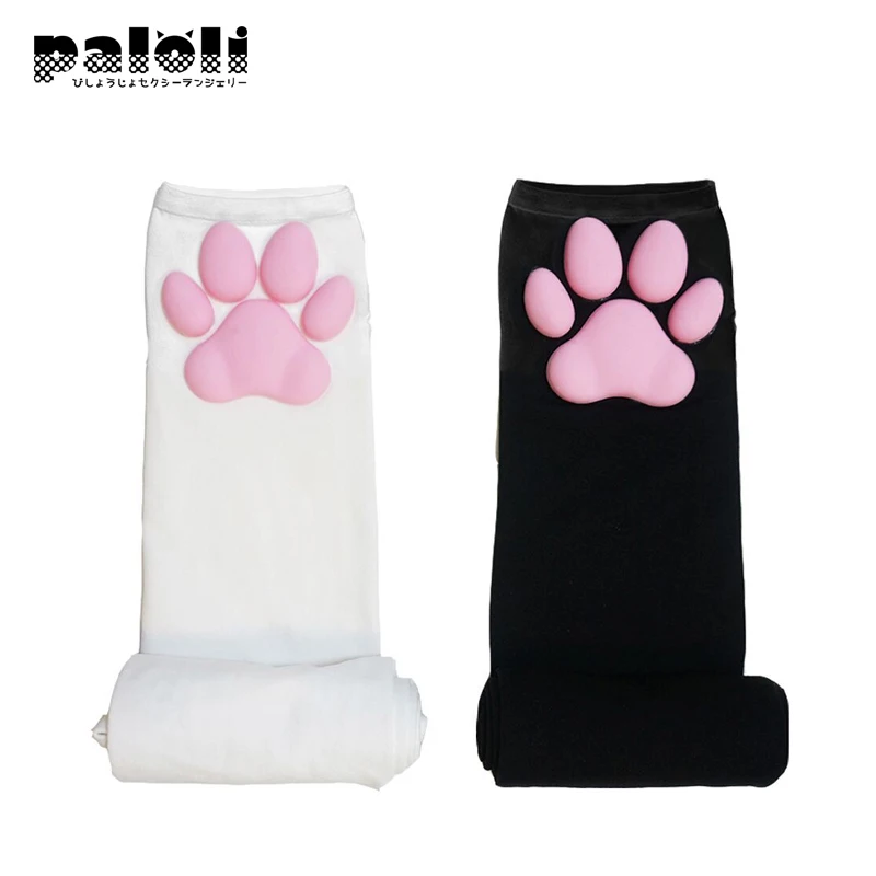 Paloli новый длинный носки без пятки милые 3D силиконовый кошачья лапа с когтями