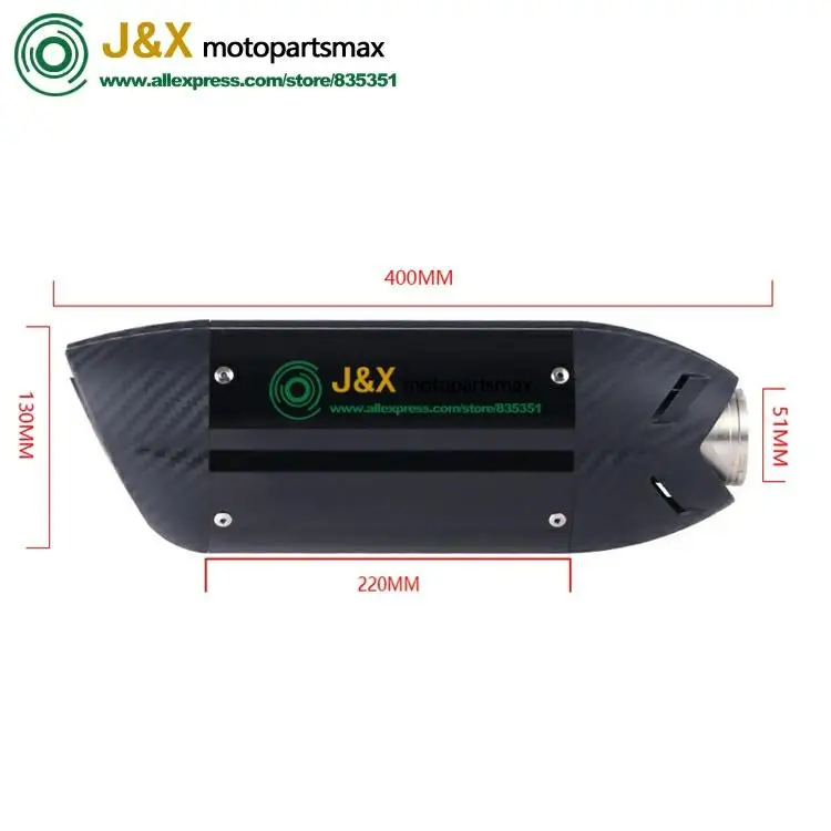 

Full Exhaust Escape System Slip-On For Kawasaki Z800 Motorcycle Modified Full Middle Link Pipe