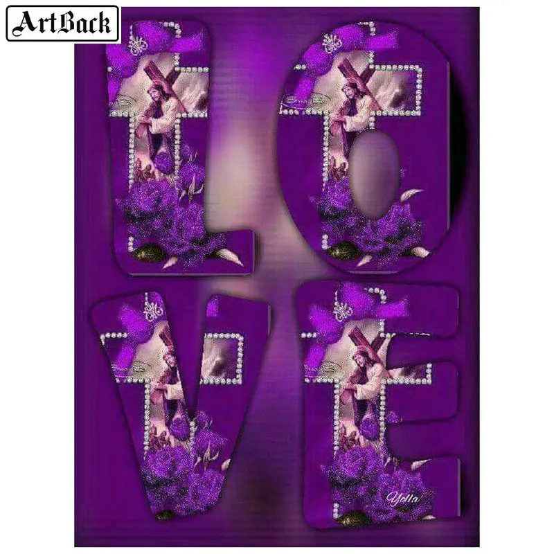 

12 style color love icon 5d diy diamond painting sticker full square drill diamond mosaic 3d diamond embroidery home decoration