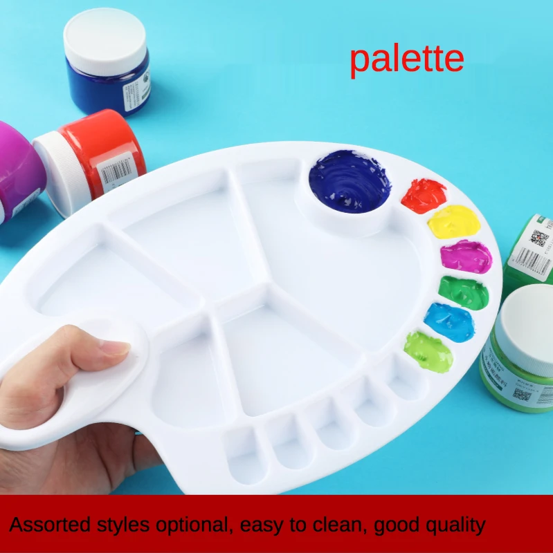 

1 pcs Fine art painting plum blossom color palette, paint brush bucket, multiple specifications and colors available materials