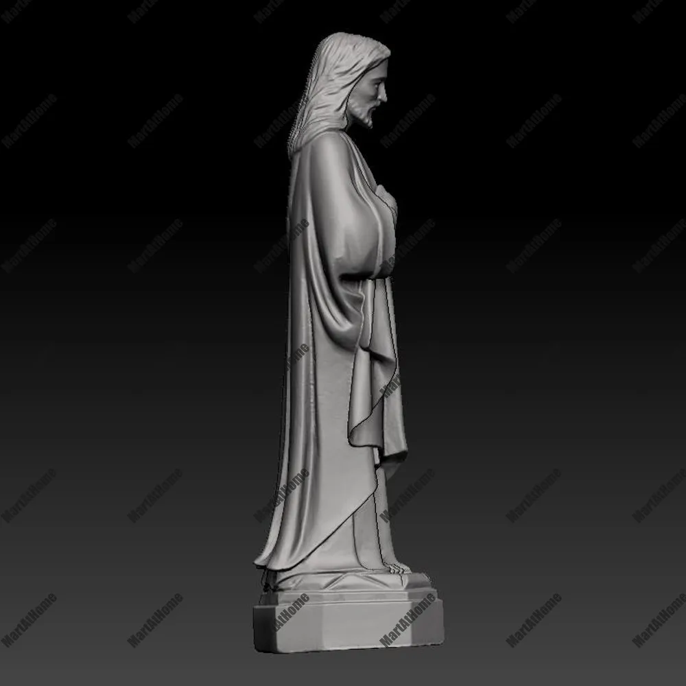 Скульптура Иисуса 3D модель STL файл круглая резьба чертеж для ЧПУ маршрутизатор