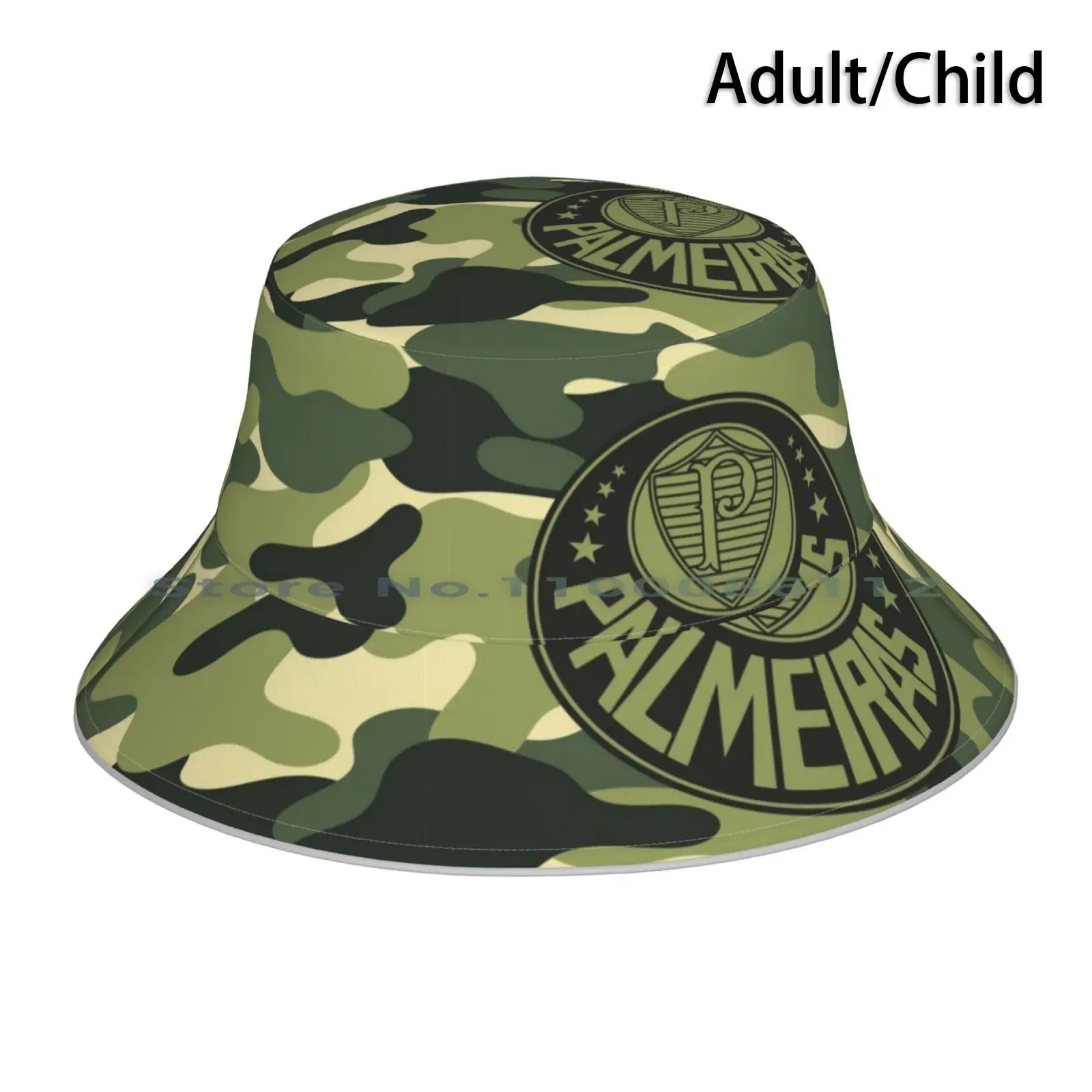 

Камуфляжная Панама от солнца, шляпа от солнца, футбольное бразильское общество, спортивные Панамы, о Паулу, вердао, альвиверде, Allianz