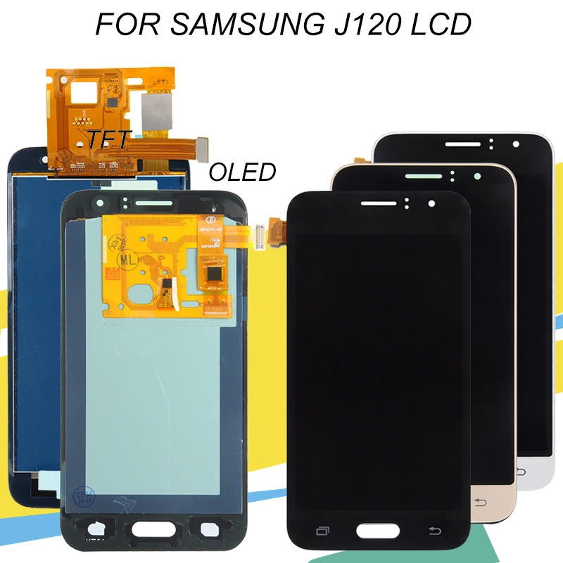 

Catteny J1 2016 Display For Samsung Galaxy J120 Lcd With Touch Screen Digitizer AJ120A J120H J120M J120F Assembly Free Shipping