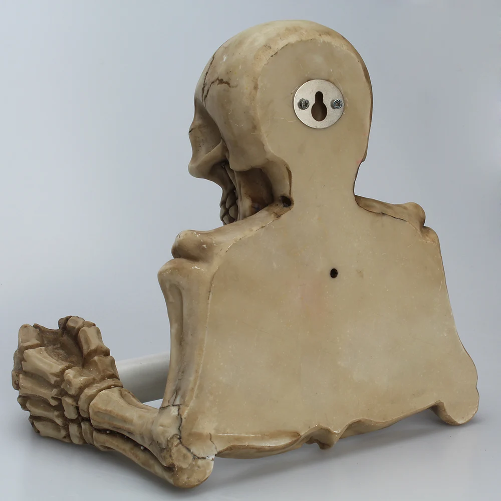 

Skull Toilet Paper Holder Wall Mount Tissue Paper Holder Roll Paper Towel Holder Storage Bathroom Organizer Toilet Paper Rack