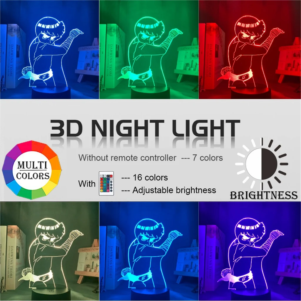 Светодиодный ночной Светильник аниме лампа для Украшения в спальню детский