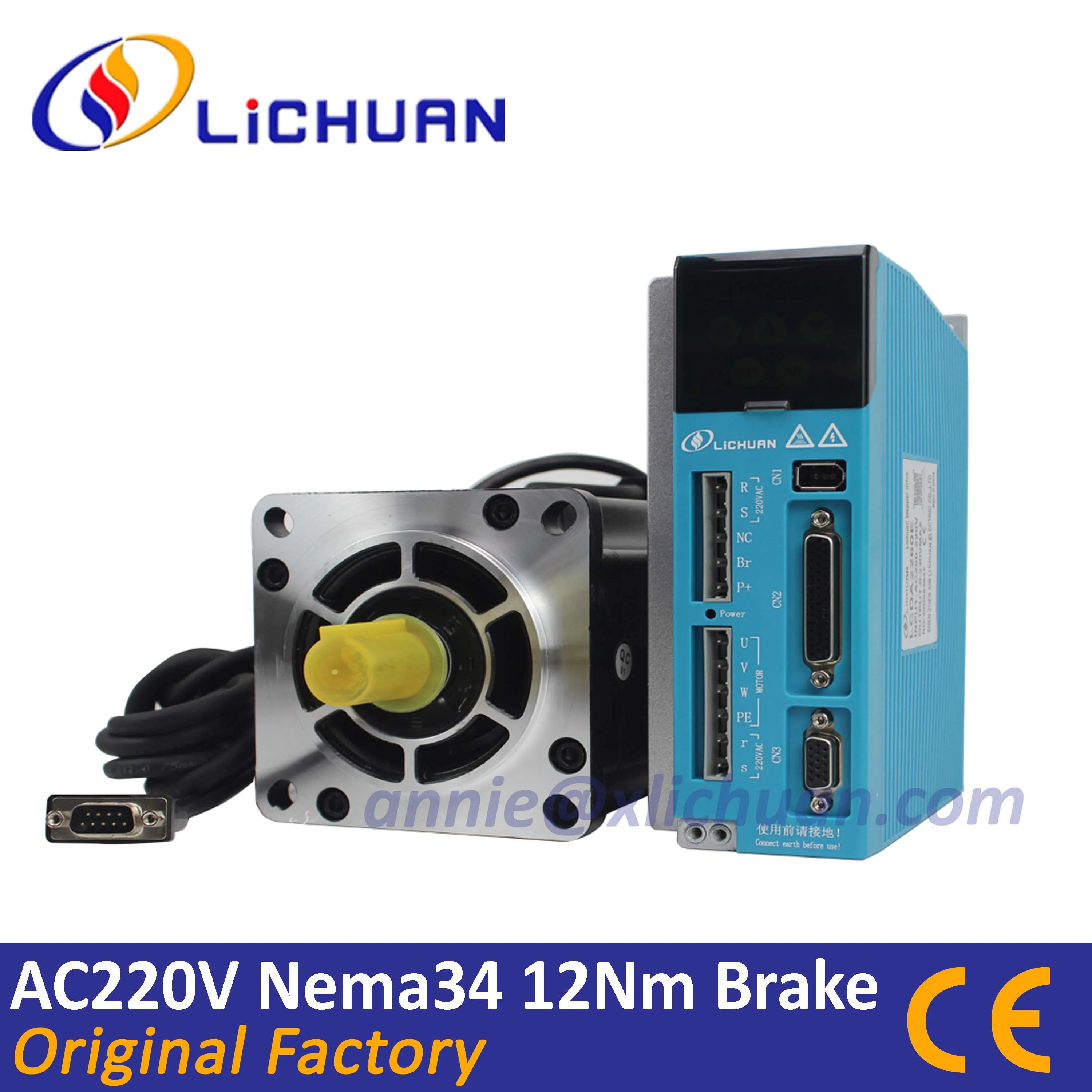 Цифровой Гибридный Серводвигатель Lichuan LCDA2260E + LC86H3156 220 В переменного тока Nema34 12 нм