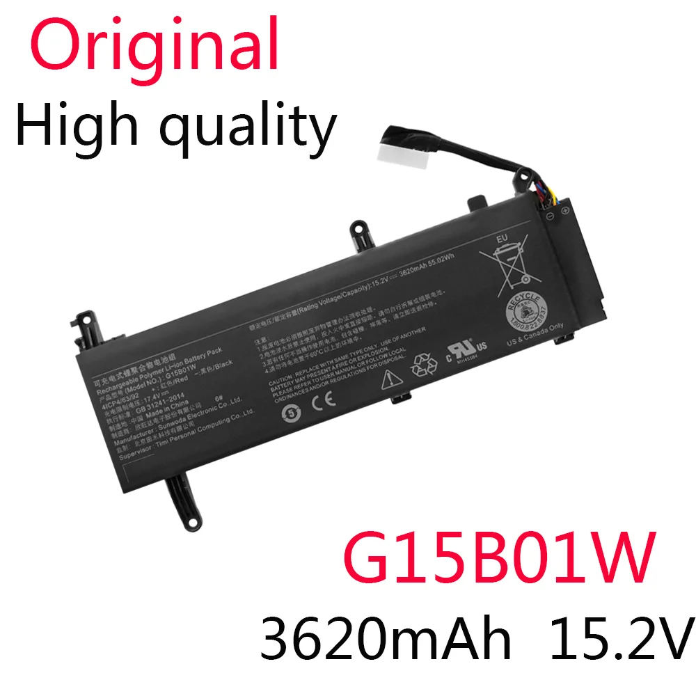 

G15B01W Original New Battery For Xiaomi Gaming 7300HQ GTX1050 GTX1060 1050Ti/1060 171502-A1 1050Ti