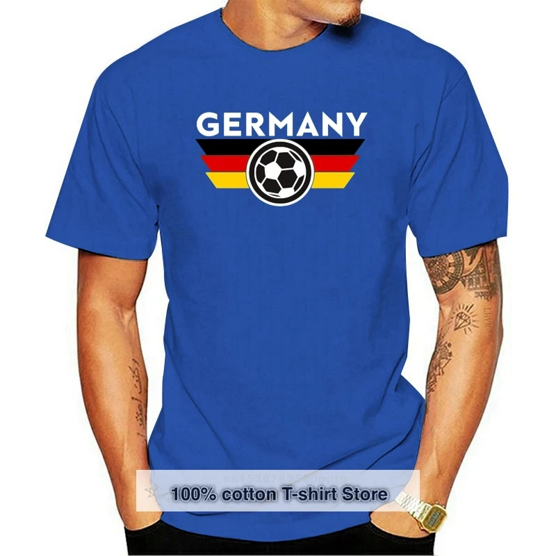 

New 2020 Summer Men'S 100% Cotton Basic Style O Neck T Shirt Germany Jersey Shirt Deutschland World Fussball German Tee Shirts