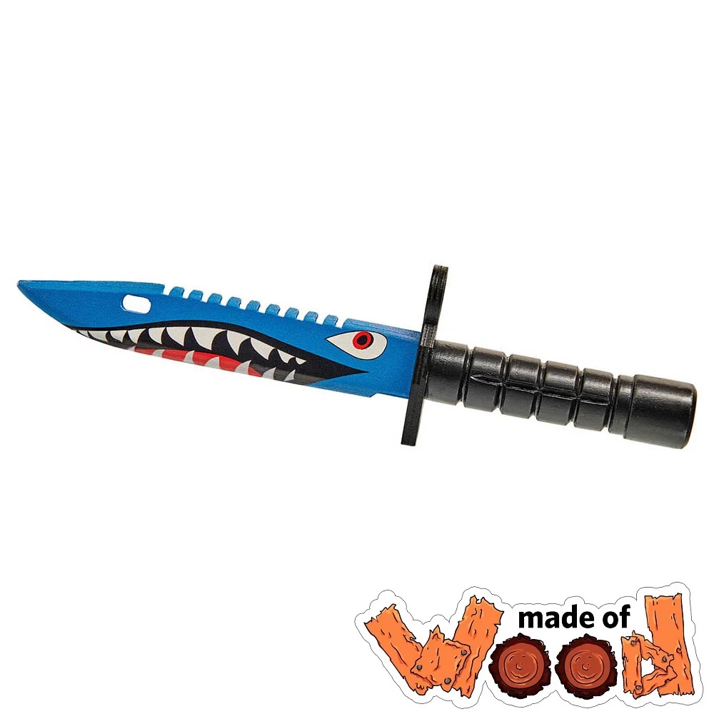 

Bayonet Wooden Knife Toys for Children Training GS GO Games Cosplay Birthday Present No Edge Dull
