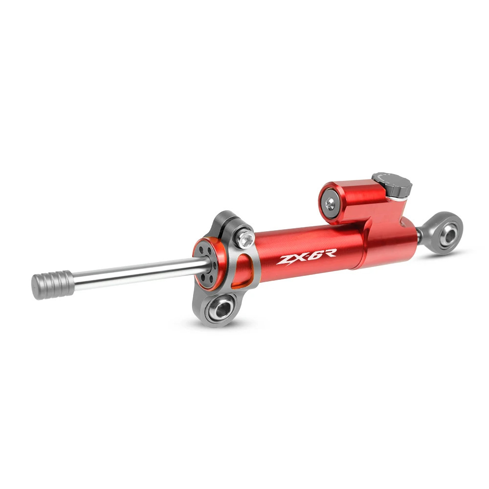 Gray-Red Мотоцикл рулевой демпфер Стабилизатор Линейный Обратный контроль безопасности над для 2003 04 Kawasaki ZX6R Ninja 636 зеленый ZX636 ZX-6R - Цвет: Gray-Red